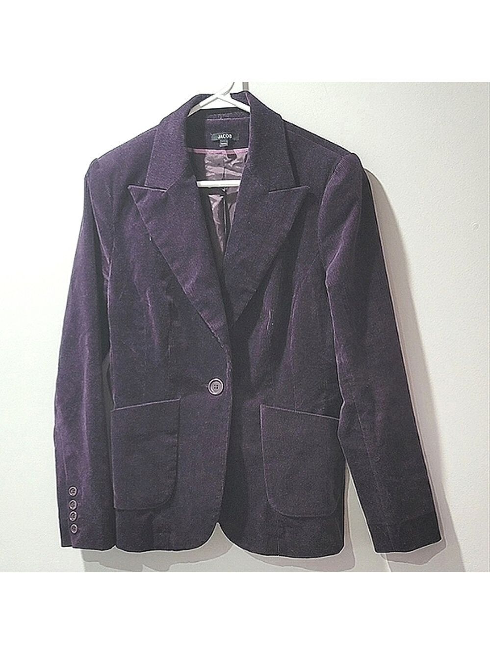 Vintage Jacob Women's One-Button Corduroy Blazer Size 9/10